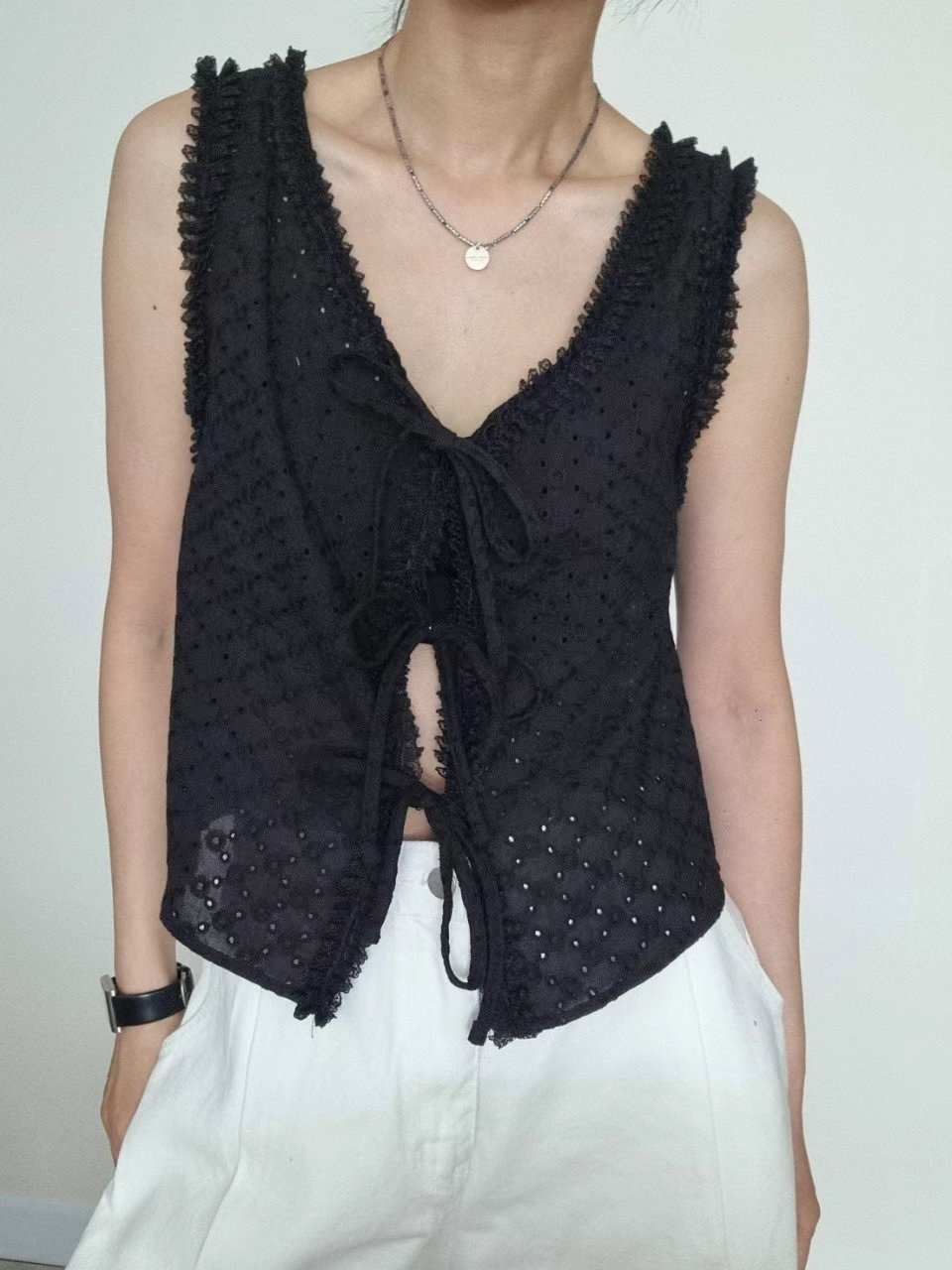 SCALE東大門實拍女裝新品25春夏熱賣人氣真品休閑襯衫蕾絲衫NANDAGIRL襯衫/蕾絲衫
