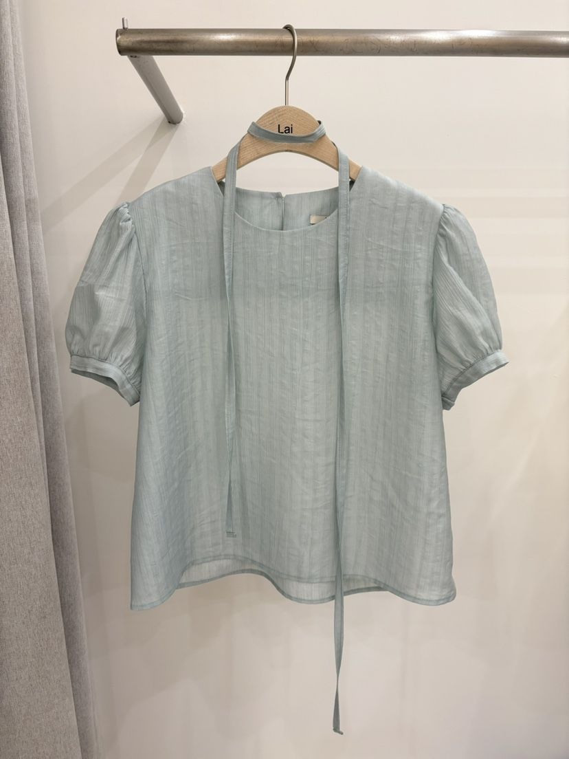 LAI直郵韓國代購㊣女裝新品推薦25春夏人氣時尚熱賣襯衫蕾絲衫Lai襯衫/蕾絲衫