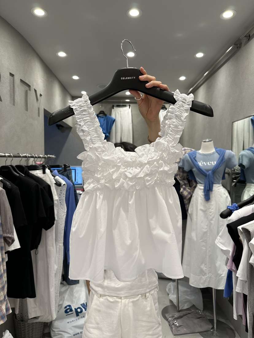 CELEBRITY-A直郵韓國代購㊣女裝新品熱賣時尚25春夏吊帶背心CELEBRITY-A吊帶/背心