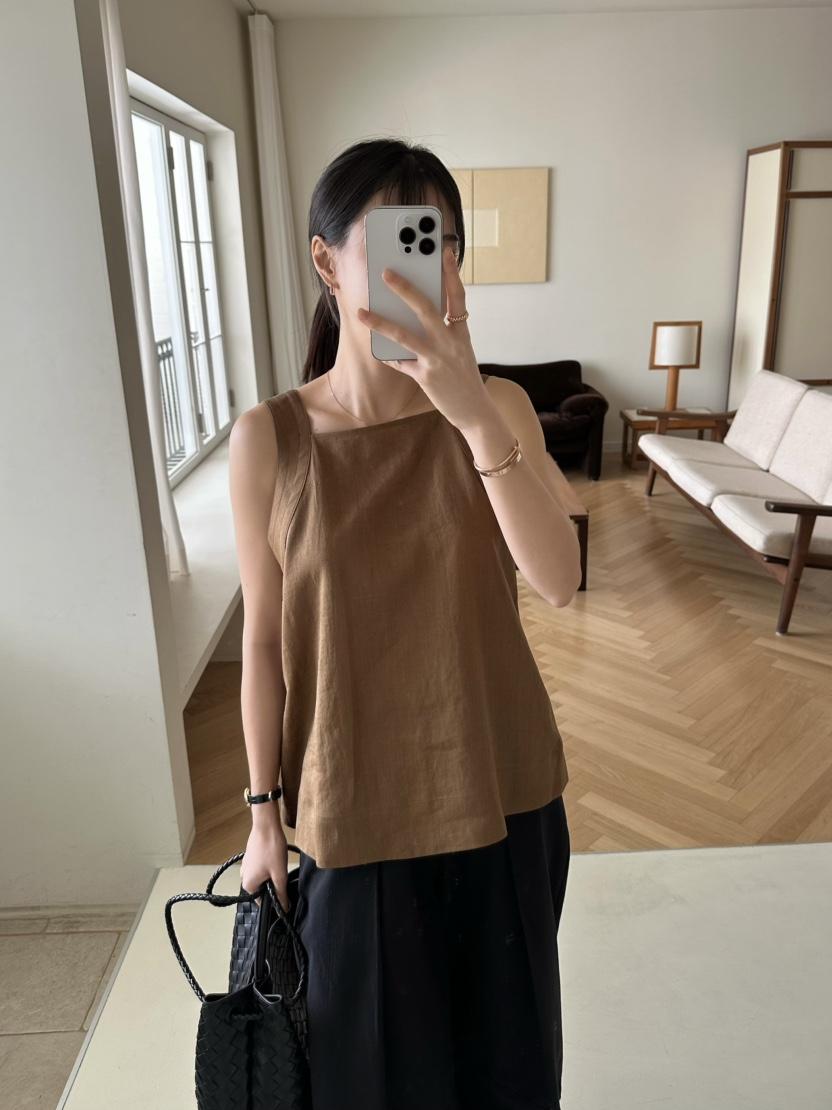 LE VASE韓國直郵㊣東大門實拍女裝新品時尚熱賣25春夏吊帶背心LE VASE吊帶/背心