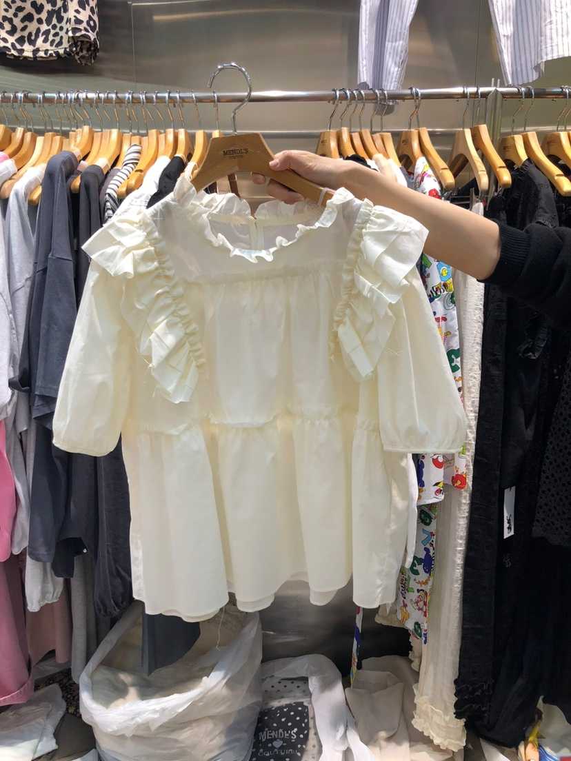 MENDL S韓國直郵㊣女裝新品人氣熱賣時尚25春夏襯衫蕾絲衫MENDL S襯衫/蕾絲衫