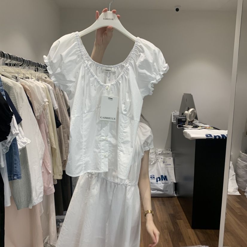 GABRIELLE韓國㊣直郵東大門代購女裝新款25春夏熱賣襯衫蕾絲衫GABRIELLE襯衫/蕾絲衫