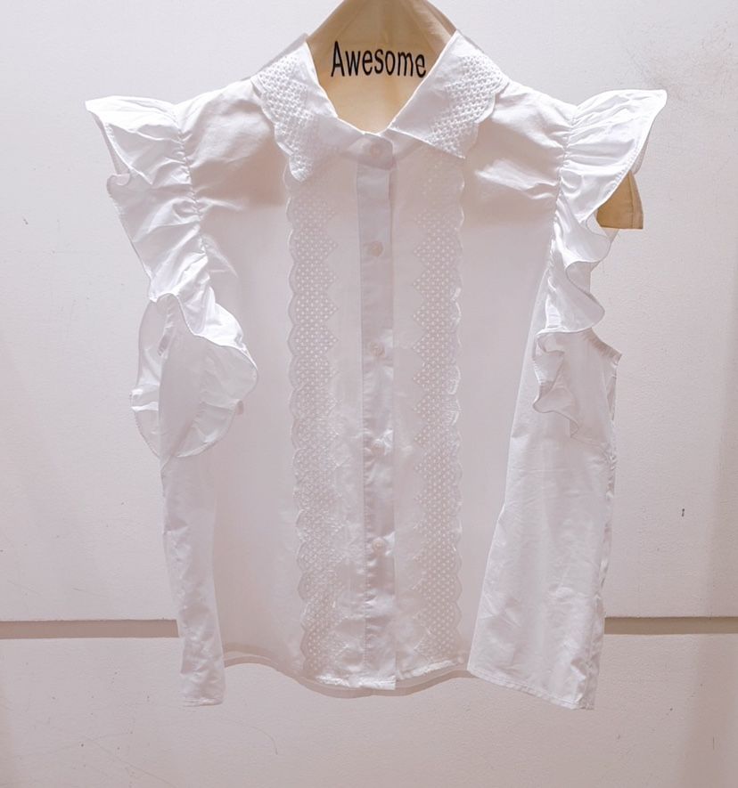 AWESOME-P韓國直郵㊣女裝新款推薦人氣休閑時尚襯衫蕾絲衫AWESOME-P襯衫/蕾絲衫