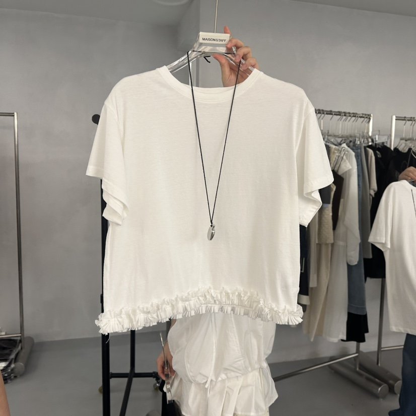 DOUBLE STANDARD/LE SMOKING/MAISONSTAFF韓國㊣直郵東大門代購女裝新品時尚T恤MAISONSTAFFT恤