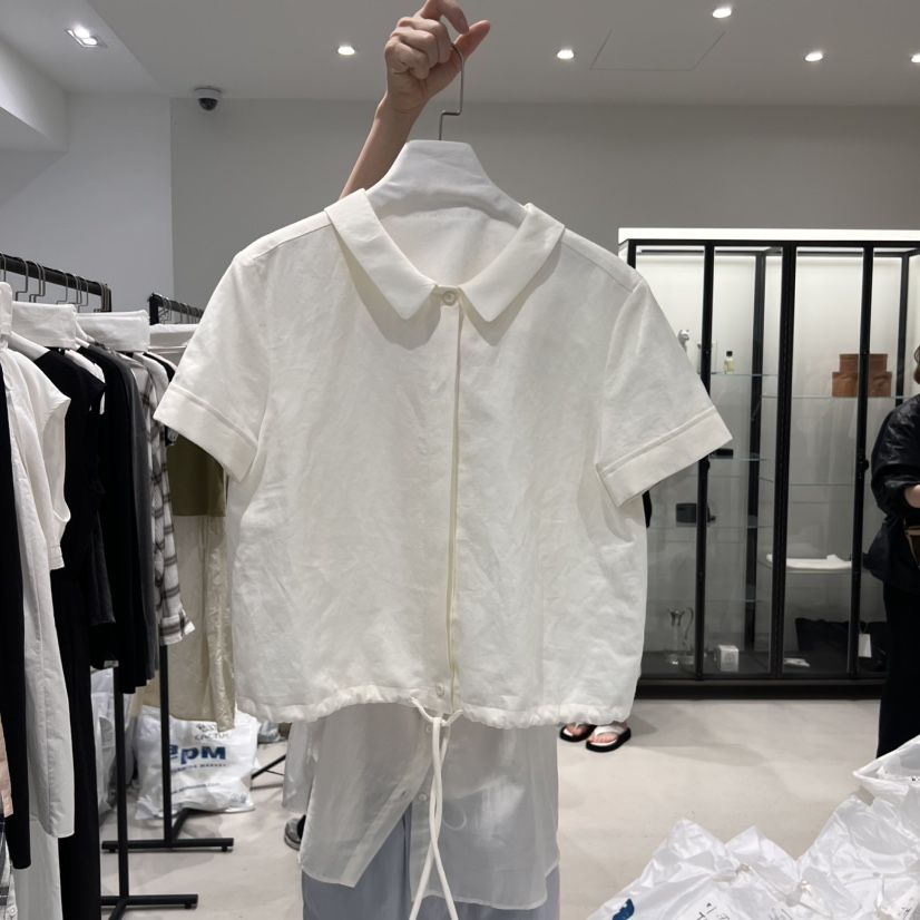 THE BRUNCH直郵韓國代購㊣女裝新品25春夏熱賣時尚襯衫蕾絲衫THE BRUNCH襯衫/蕾絲衫
