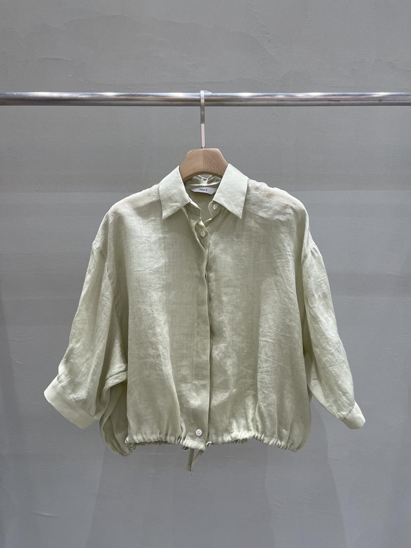 THE MUI直郵韓國代購㊣女裝新品人氣推薦時尚熱賣襯衫蕾絲衫Mu:i-A襯衫/蕾絲衫