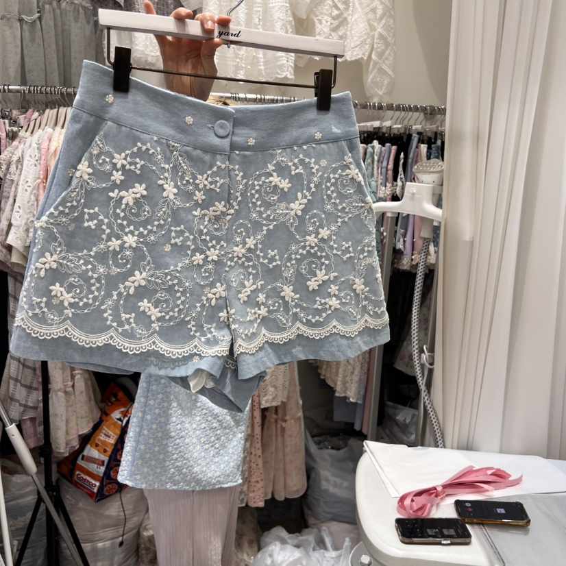 YARD韓國直郵㊣東大門實拍女裝新品25春夏熱賣推薦短褲蕾絲YARD短褲