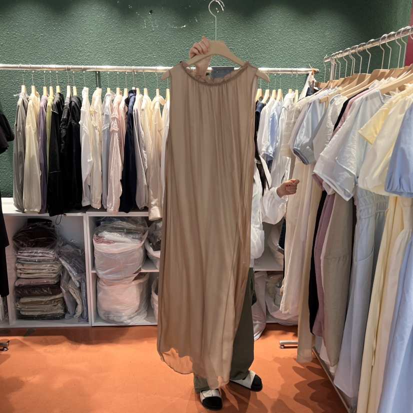 SIMPLE PARK/WMSTORY韓國㊣直郵東大門代購女裝新品人氣連衣裙絲綢SIMPLE PARK/WMSTORY連衣裙