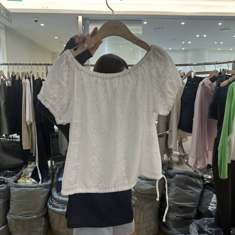 DE VENTI直郵韓國代購㊣女裝新品人氣休閑推薦時尚襯衫蕾絲衫DE VENTI襯衫/蕾絲衫