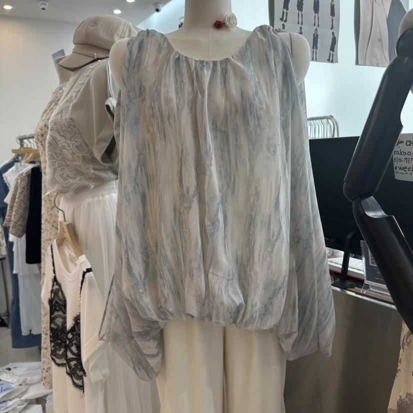 CHEAP-CHIC韓國直郵㊣女裝新款熱賣人氣休閑25春夏襯衫蕾絲衫CHEAP-CHIC/CHARLES THE SECOND襯衫/蕾絲衫