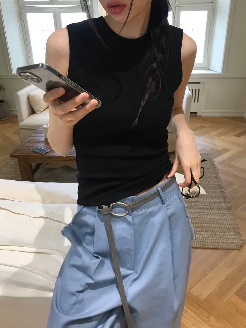 ME MO韓國代購女士新款職業時尚真品熱賣推薦休閑吊帶背心ME MO吊帶/背心