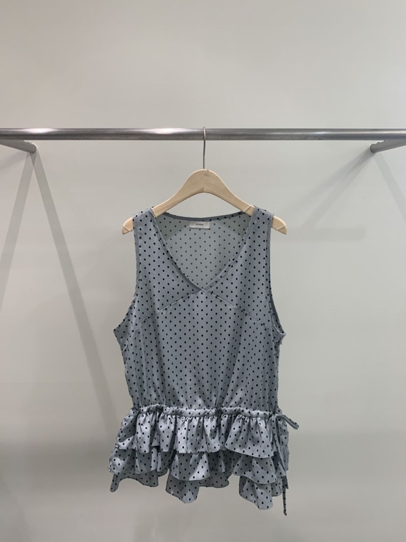 ZITTEN東大門直郵女士新品時尚休閑真品熱賣吊帶背心荷葉邊ZITTEN吊帶/背心