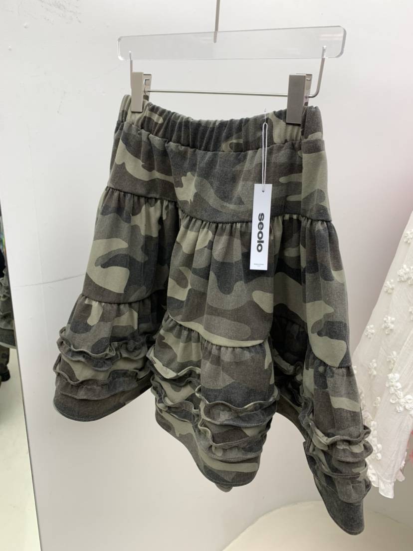 SEOLO東大門直郵女裝新款時尚推薦職業人氣休閑半身裙中短裙Seolo seoul半身裙/中短裙