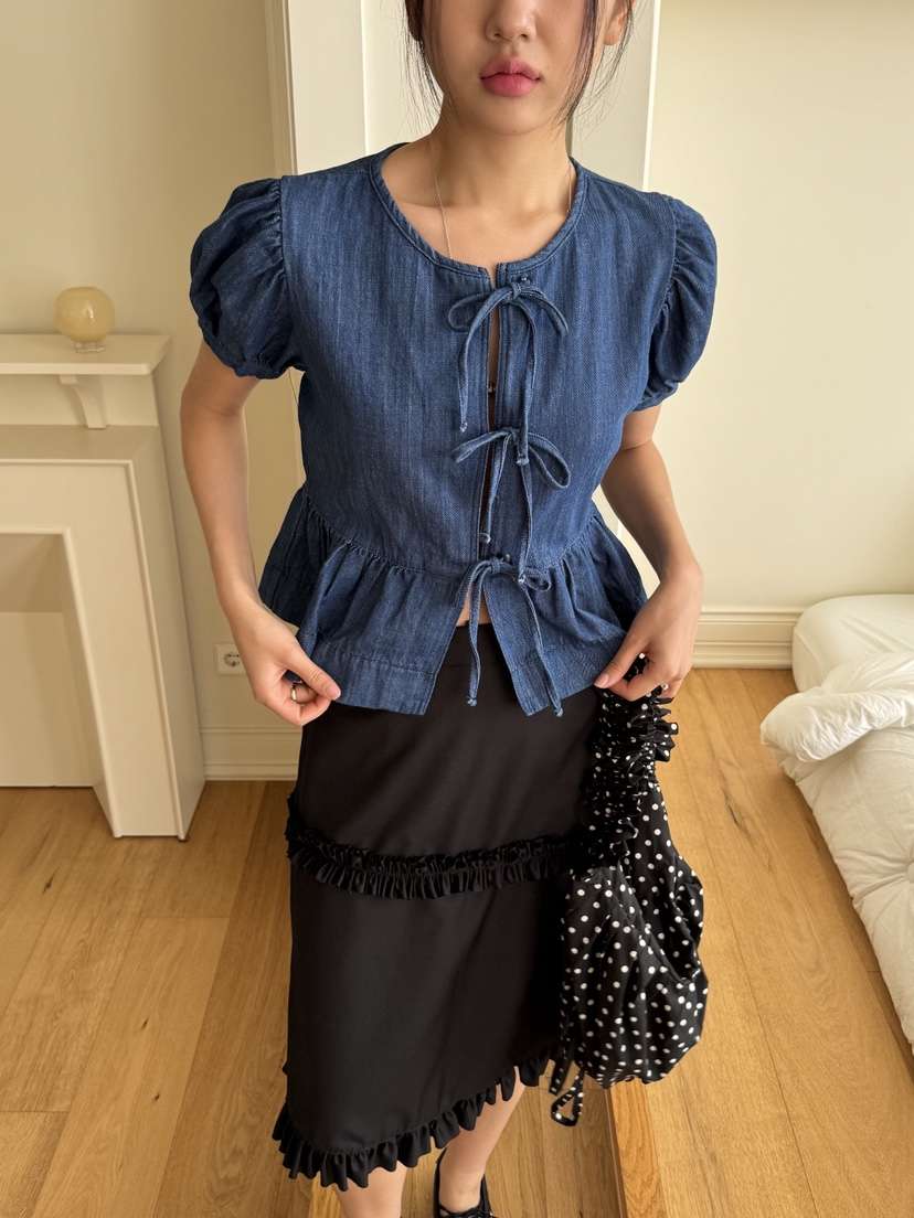 SUNDER MARKET韓國㊣直郵東大門代購女裝新品時尚襯衫蕾絲衫SUNDER MARKET襯衫/蕾絲衫