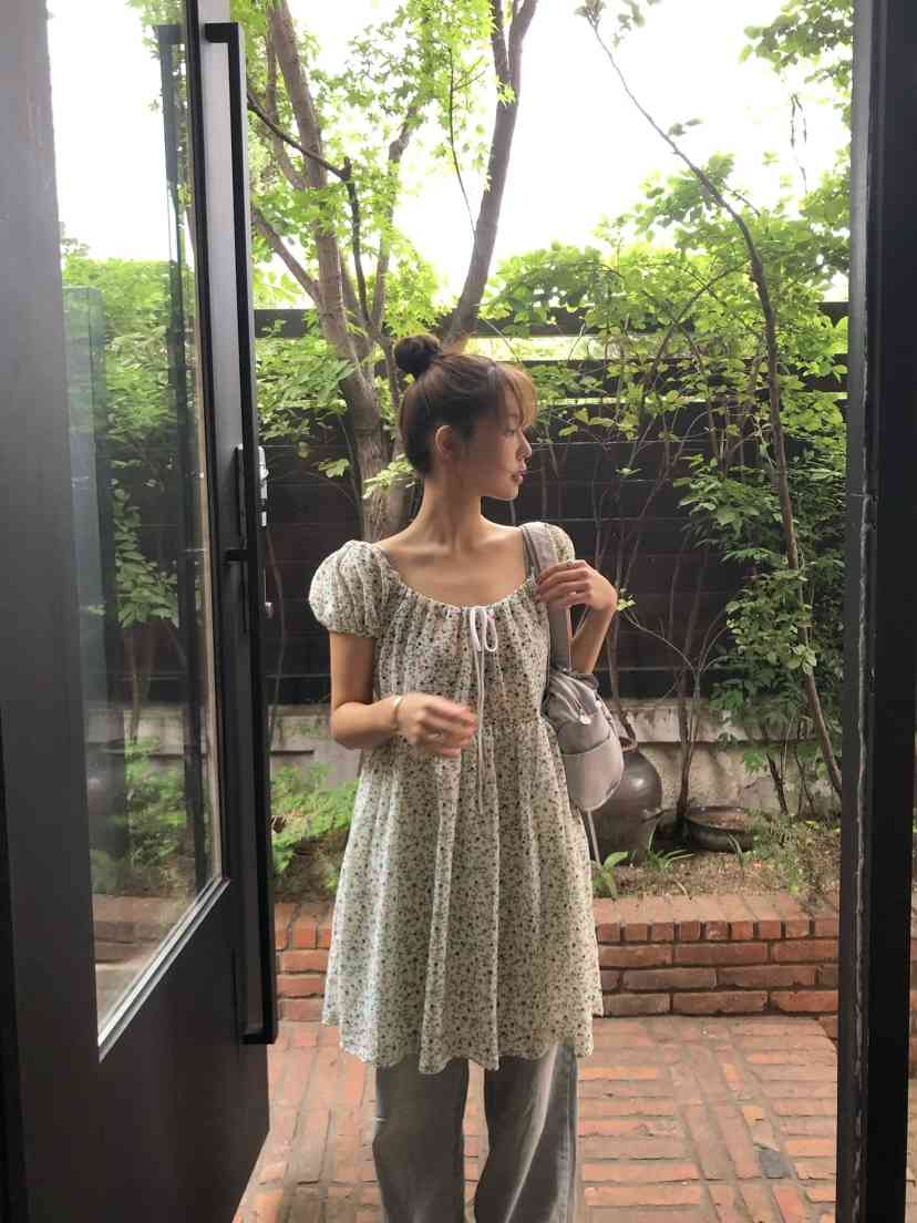OUPPT直郵韓國代購㊣女裝新品休閑時尚25春夏人氣推薦連衣裙OUPPT連衣裙
