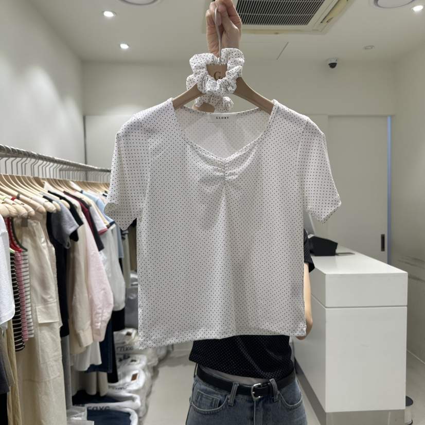 GLORY韓國直郵㊣女裝新品推薦熱賣休閑25春夏時尚T恤含頭飾GLORYT恤
