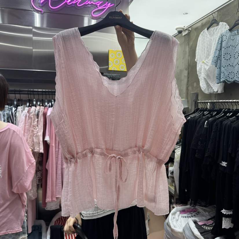 RUNWAY-런웨이直郵韓國代購㊣女裝新品25春夏休閑吊帶背心RUNWAY吊帶/背心