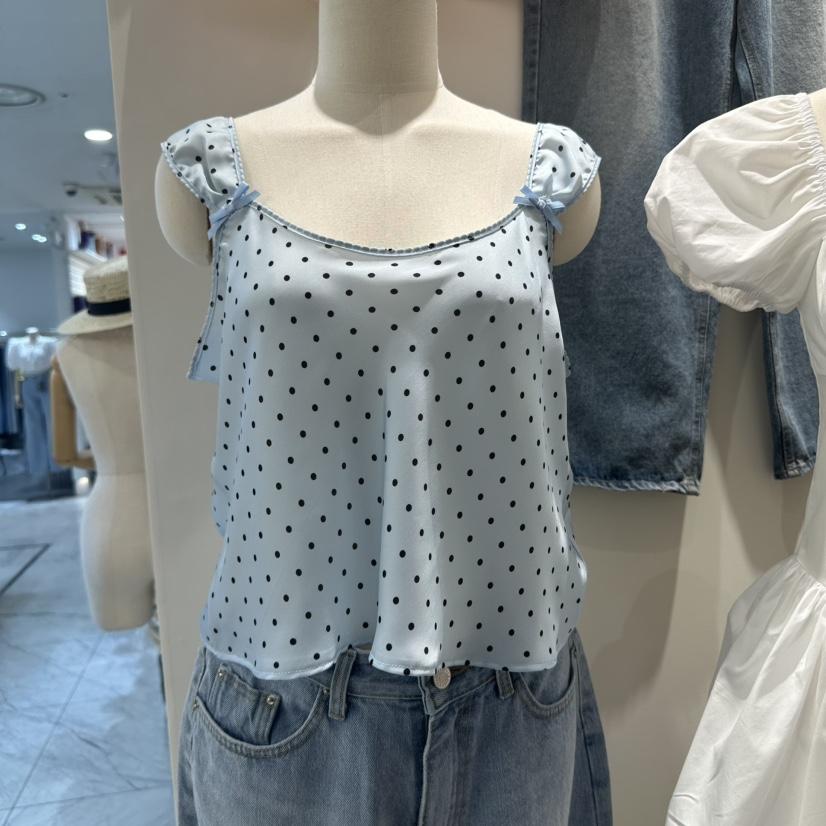 TRES BIEN韓國㊣直郵東大門代購女裝新品25春夏休閑吊帶背心TRES BIEN吊帶/背心