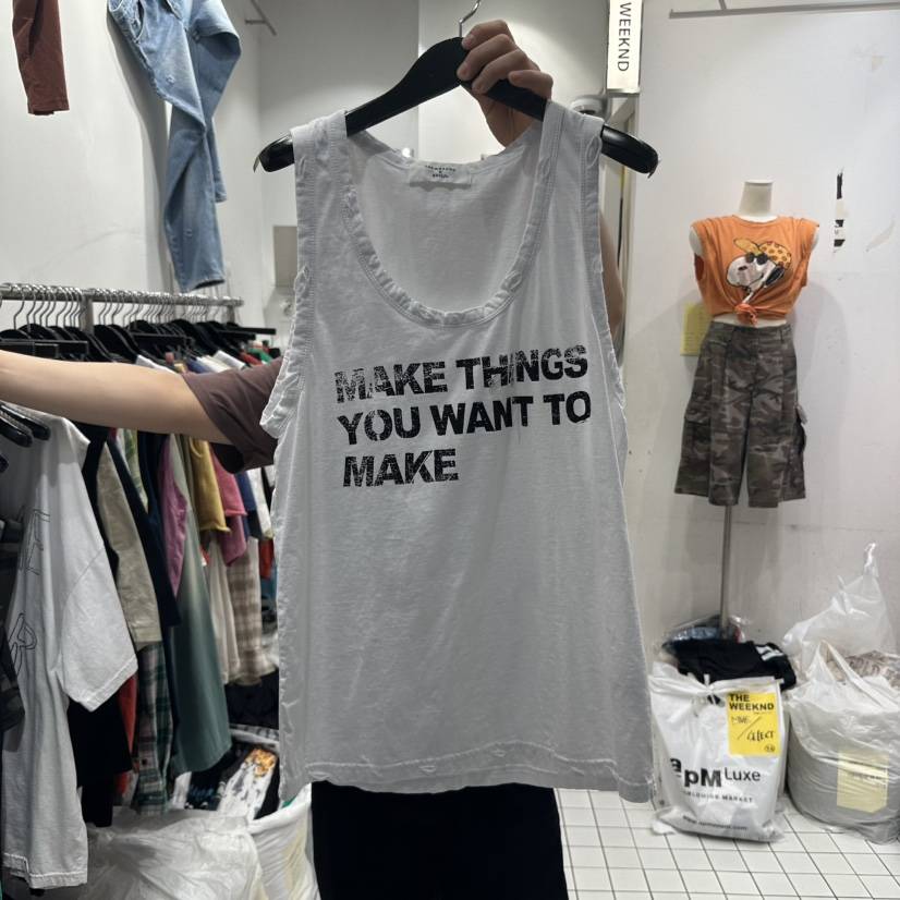THE WEEKND韓國直郵㊣東大門實拍女裝新品時尚人氣吊帶背心THE WEEKND吊帶/背心
