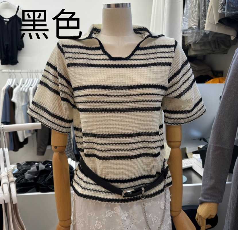 POT.Z韓國直郵㊣女裝新款熱賣人氣25春夏推薦針織衫不含腰帶POT.Z針織衫