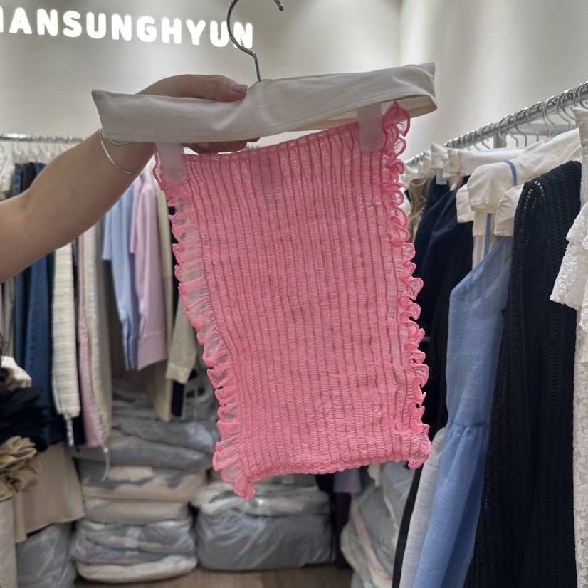 HANSUNGHYUN韓國㊣直郵東大門代購女裝新款時尚人氣吊帶背心HANSUNGHYUN吊帶/背心