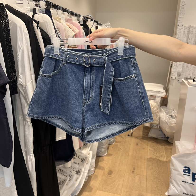 RUMIRU/AWEAR韓國直郵㊣東大門實拍女裝新品人氣短褲含腰帶awear/RUMIRU短褲