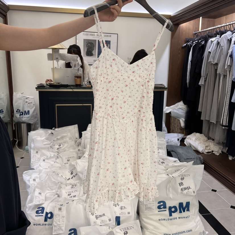 VIRKIN直郵韓國代購㊣女裝新品25春夏熱賣時尚人氣推薦連衣裙VIRKIN連衣裙