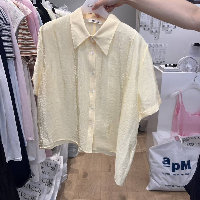 RUMIRU/AWEAR韓國直郵㊣東大門實拍女裝新品25春夏襯衫蕾絲衫awear/RUMIRU襯衫/蕾絲衫