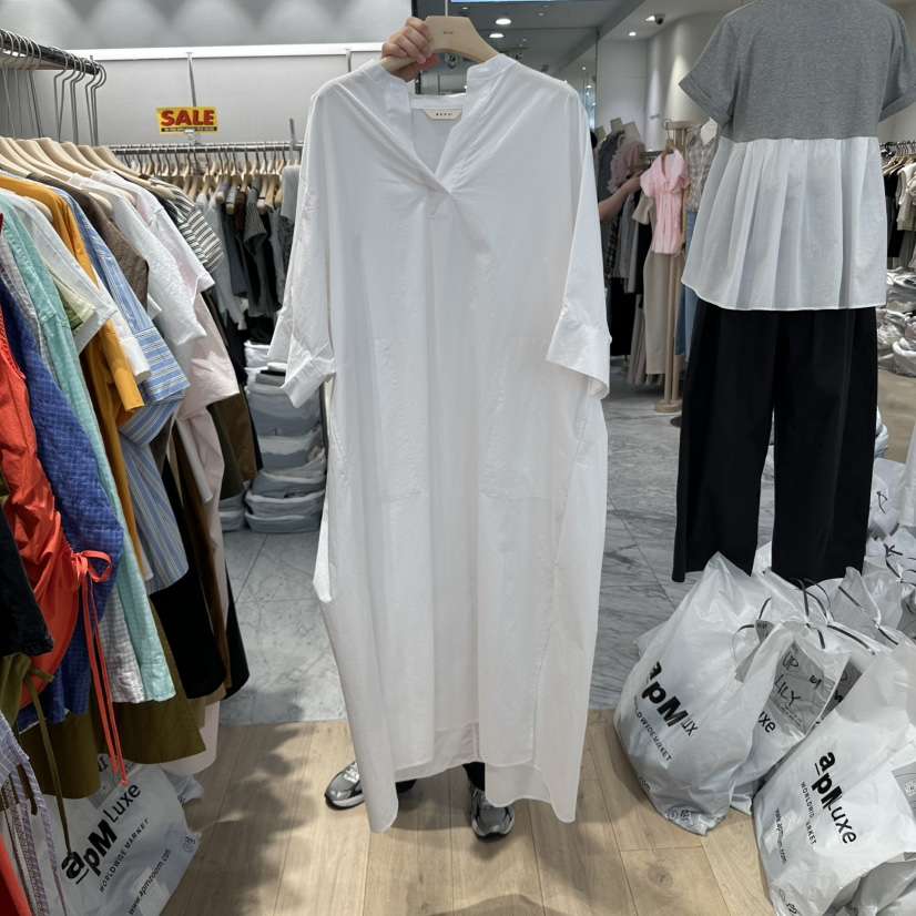 REVE-L韓國代購女士新品真品推薦休閑人氣職業25春夏連衣裙口袋REVE-L連衣裙