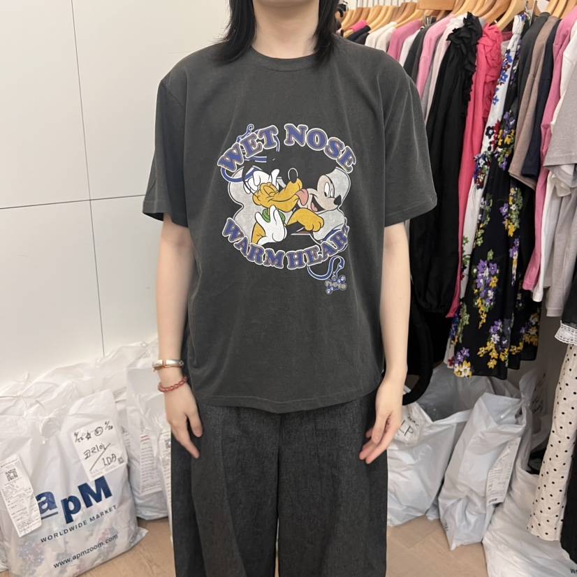 DOHWAJI東大門實拍女裝新款休閑真品推薦熱賣25春夏時尚T恤DOHWAJIT恤