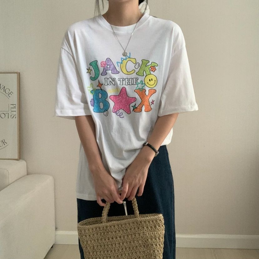 FROMJINI韓國直郵㊣女裝新款25春夏熱賣時尚人氣推薦休閑T恤FROMJINIT恤