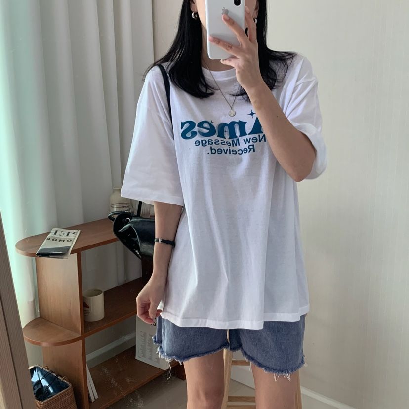 HELLO JINI韓國㊣直郵東大門代購女裝新款25春夏推薦人氣T恤HELLO JINIT恤