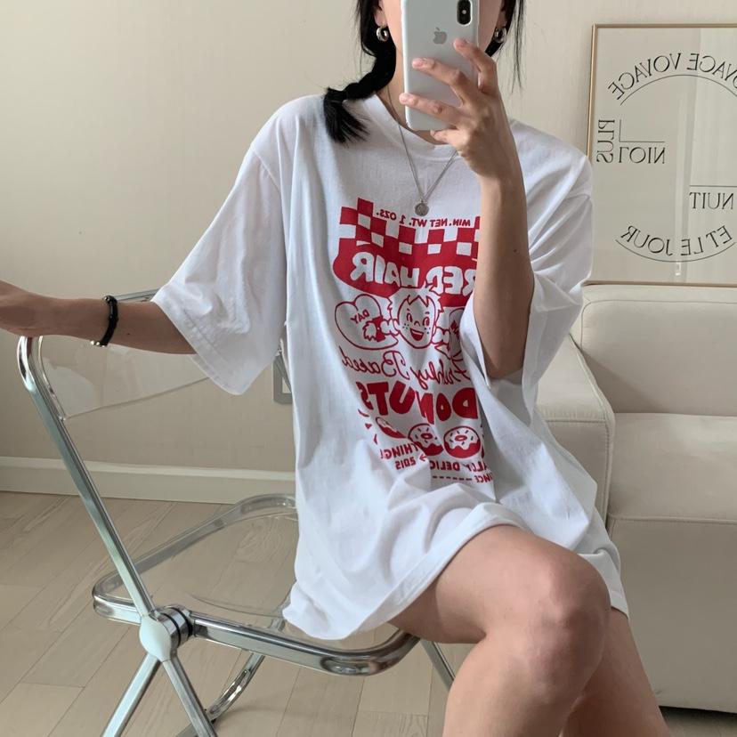 HELLO JINI韓國直郵㊣東大門實拍女裝新款人氣推薦時尚T恤HELLO JINIT恤