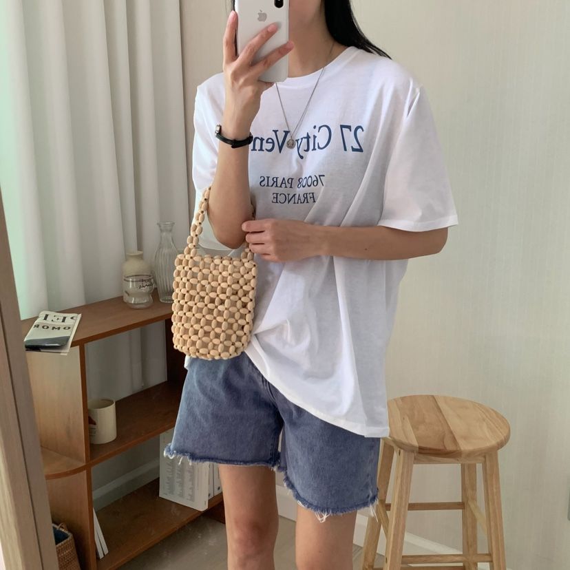 HELLO JINI韓國㊣直郵東大門代購女裝新款時尚人氣熱賣T恤HELLO JINIT恤
