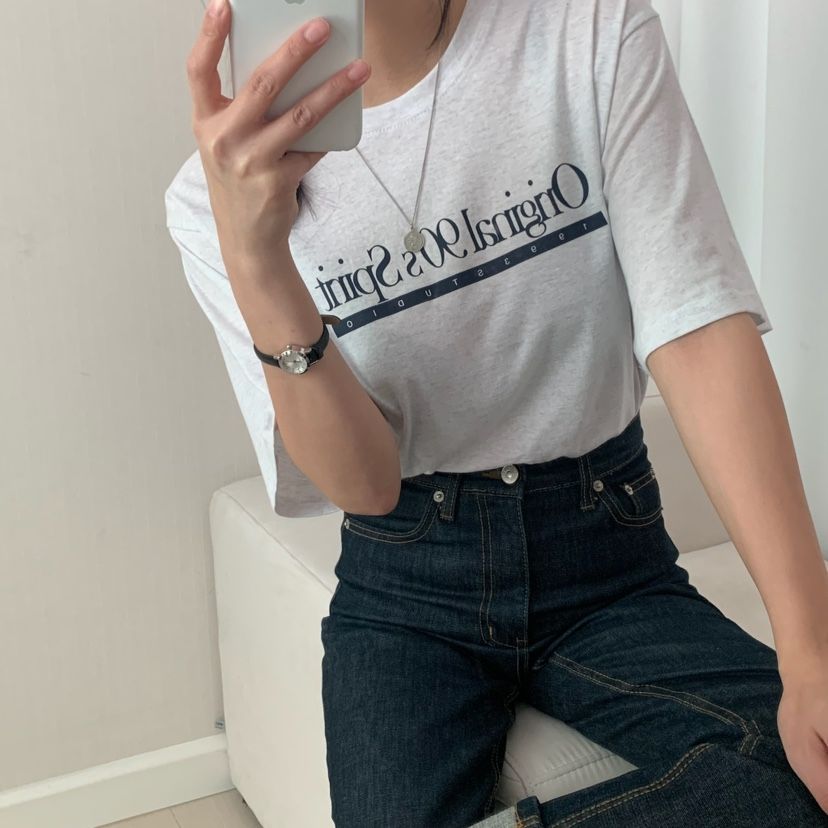 HELLO JINI韓國㊣直郵東大門代購女裝新款時尚25春夏人氣T恤HELLO JINIT恤