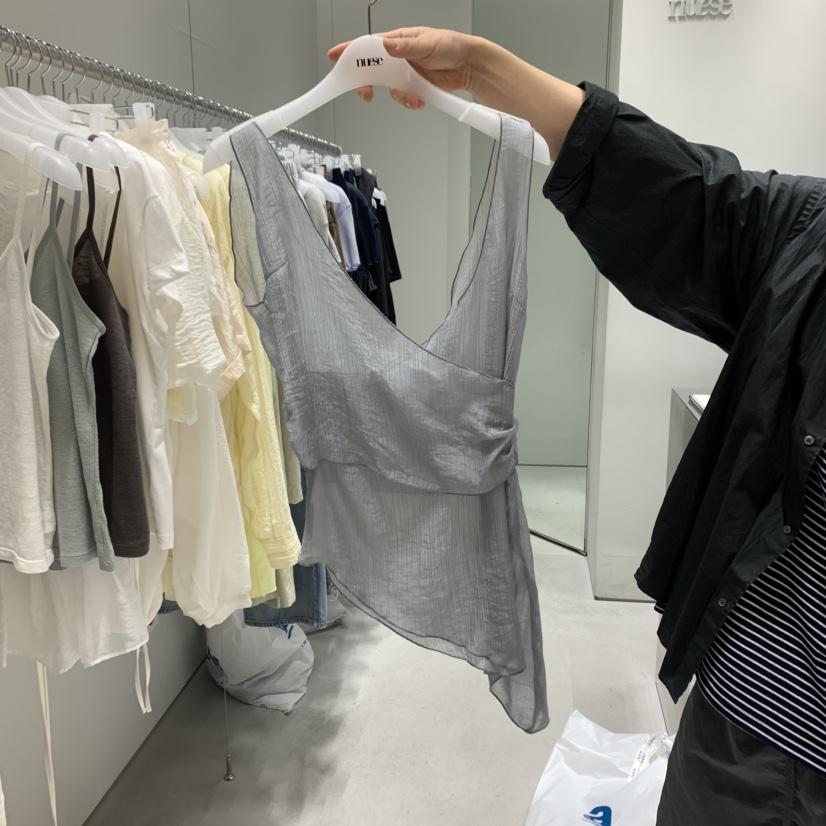 NUESE直郵韓國代購㊣女裝新品休閑25春夏時尚熱賣推薦吊帶背心NUESE吊帶/背心