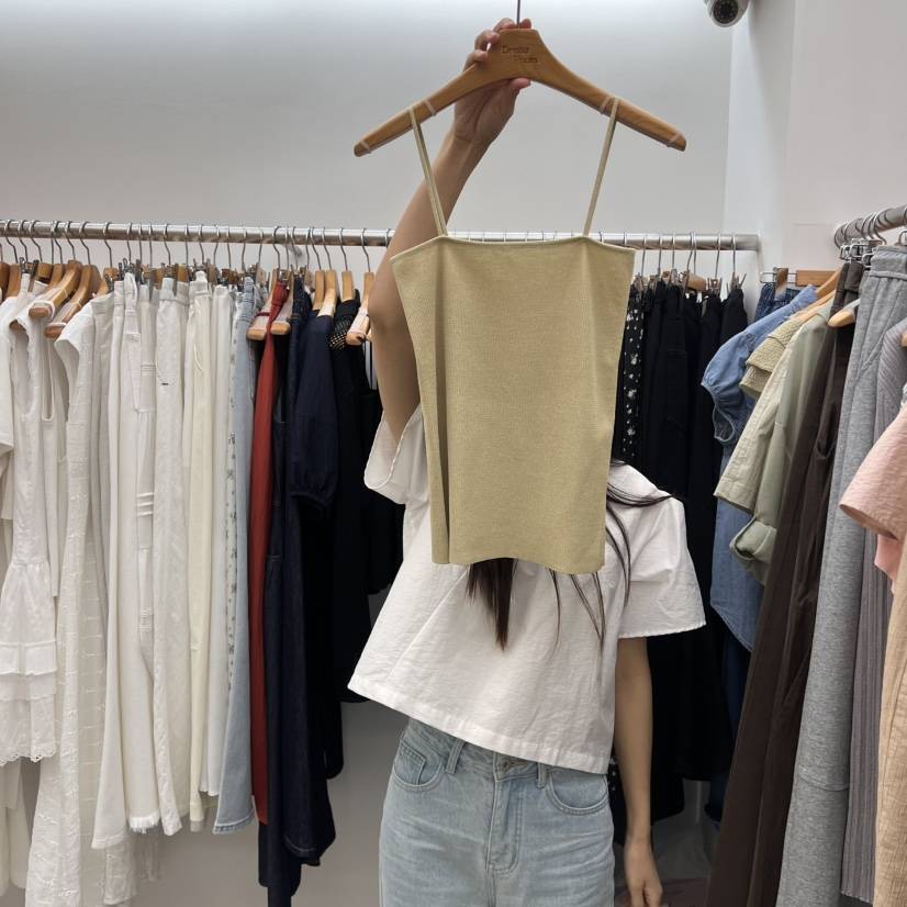 DRESS ROOM韓國直郵㊣女裝新款人氣時尚推薦熱賣25春夏吊帶背心DRESS ROOM吊帶/背心