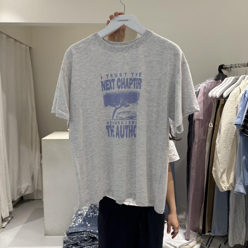 LORING RE I韓國直郵㊣東大門實拍女裝新品時尚人氣熱賣T恤LORING RE-I/BARET恤