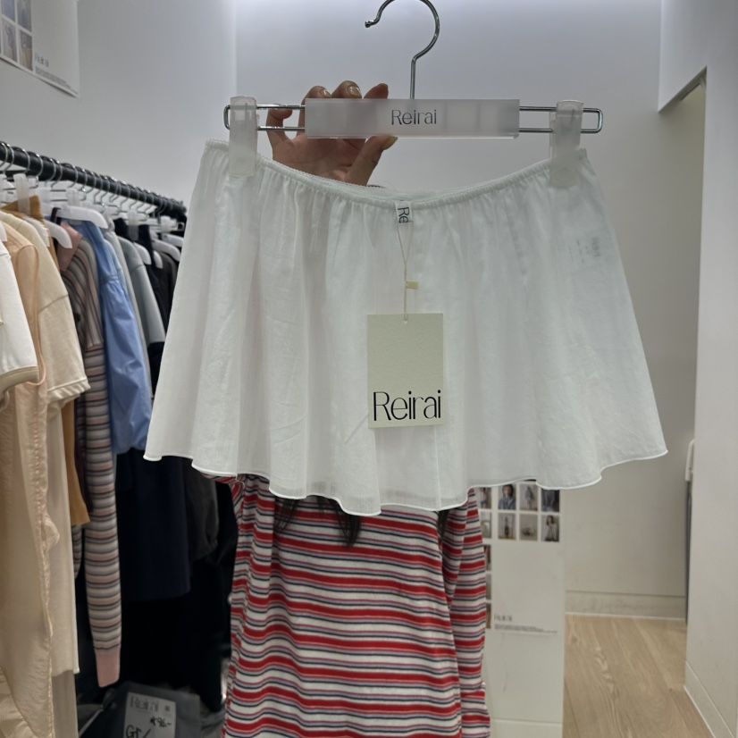 REIRAI韓國直郵㊣女裝新品時尚熱賣休閑25春夏人氣短裙柔軟Reirai短裙