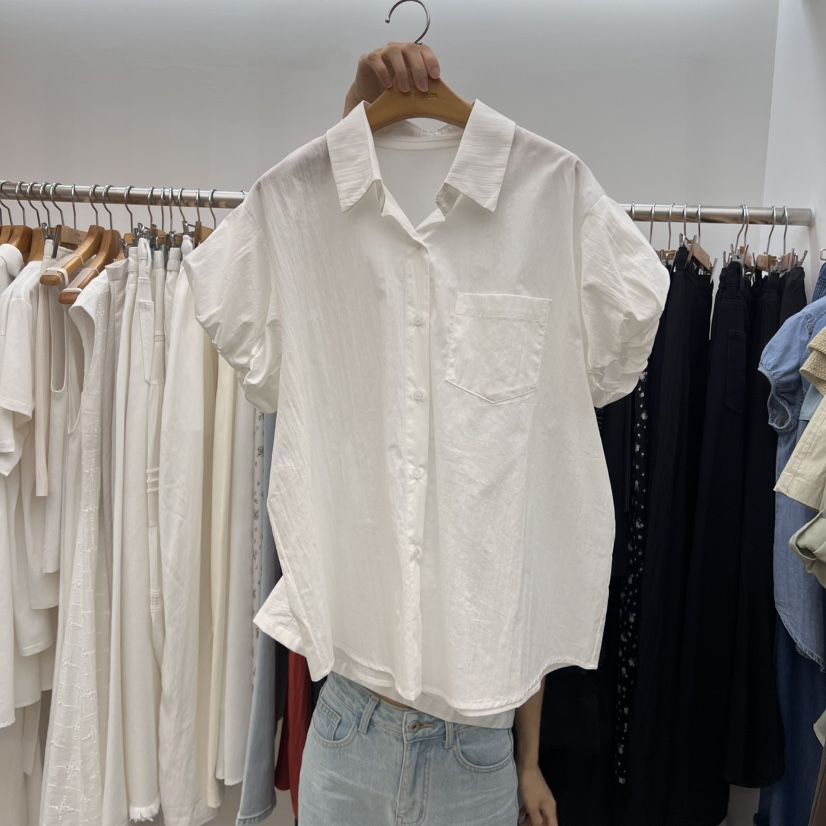DRESS ROOM直郵韓國代購㊣女裝新款熱賣休閑時尚襯衫蕾絲衫DRESS ROOM襯衫/蕾絲衫