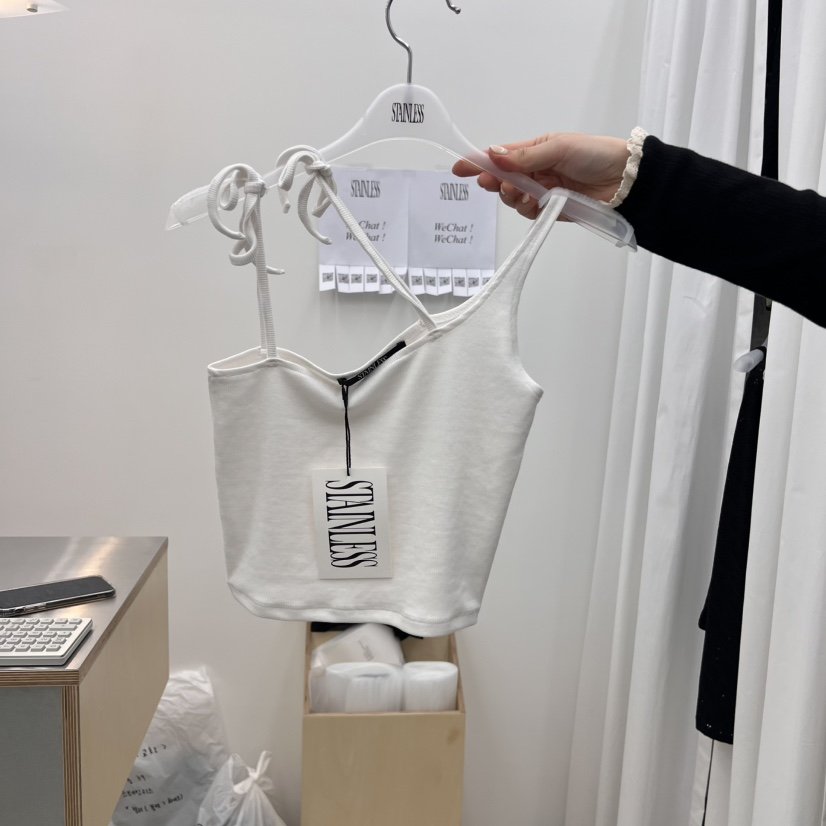 STAINLESS直郵韓國代購㊣女裝新品25春夏休閑熱賣推薦吊帶背心STAINLESS吊帶/背心
