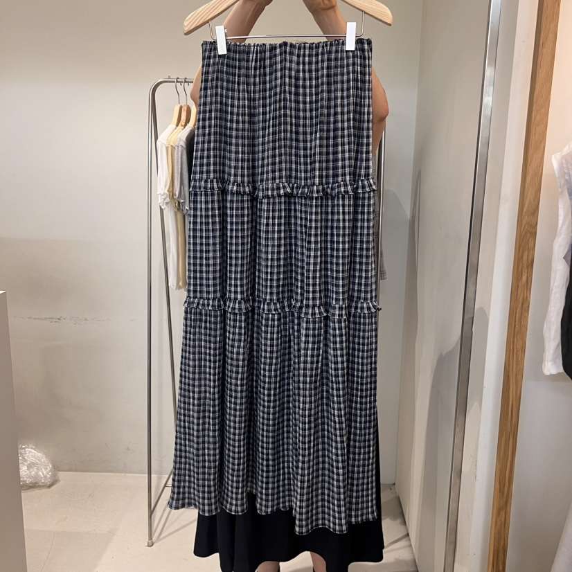 OUTRENE韓國㊣直郵東大門代購女裝新款25春夏人氣半身裙中短裙OUTRENE半身裙/中短裙