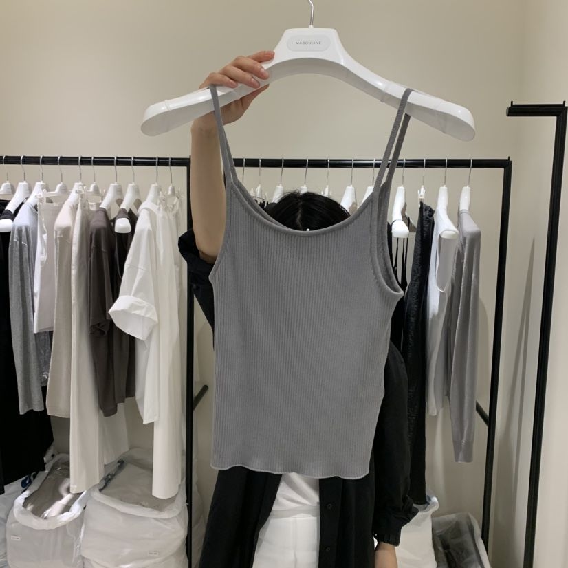 MASCULINE韓國直郵㊣女裝新品人氣熱賣休閑25春夏吊帶背心絲綢MASCULINE吊帶/背心