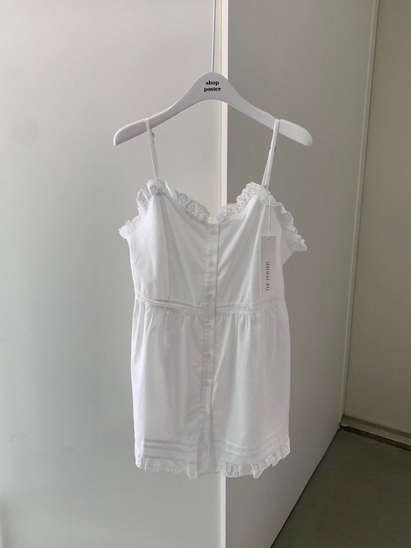 SHOP POSTER韓國直郵㊣東大門實拍女裝新品25春夏連衣裙蕾絲SHOP_POSTER連衣裙