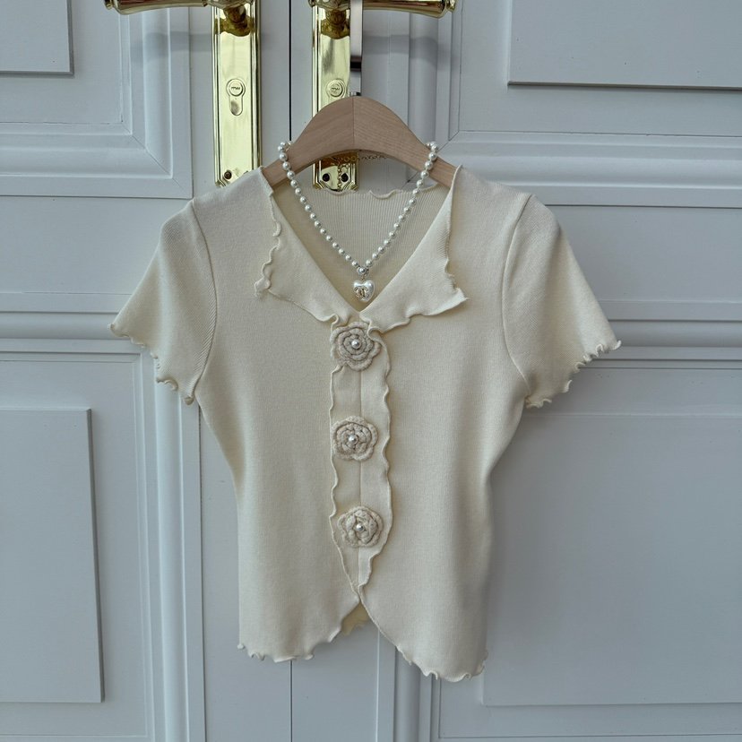VICTORIA QUEEN直郵韓國代購㊣女裝新品熱賣25春夏襯衫蕾絲衫VICTORIA QUEEN襯衫/蕾絲衫