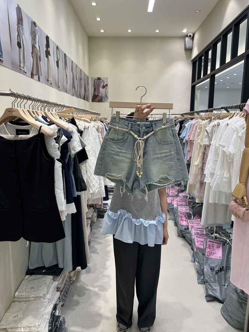 MARIE MARIE直郵韓國代購㊣女裝新款推薦25春夏短褲不含腰帶MARIE MARIE短褲