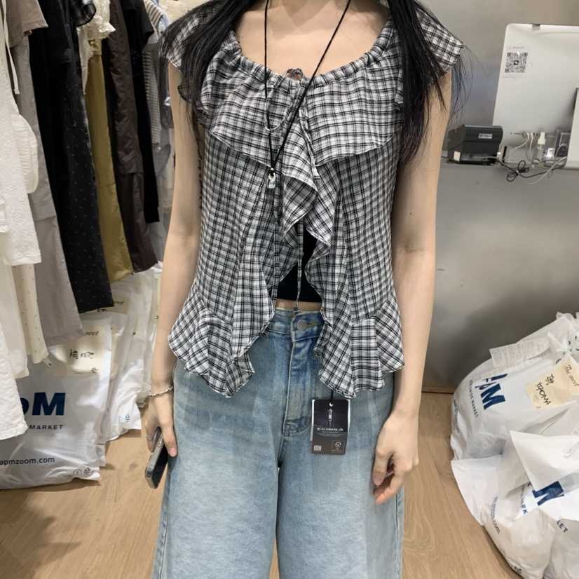 MEET ME韓國直郵㊣東大門實拍女裝新品推薦休閑襯衫蕾絲衫MEET ME襯衫/蕾絲衫