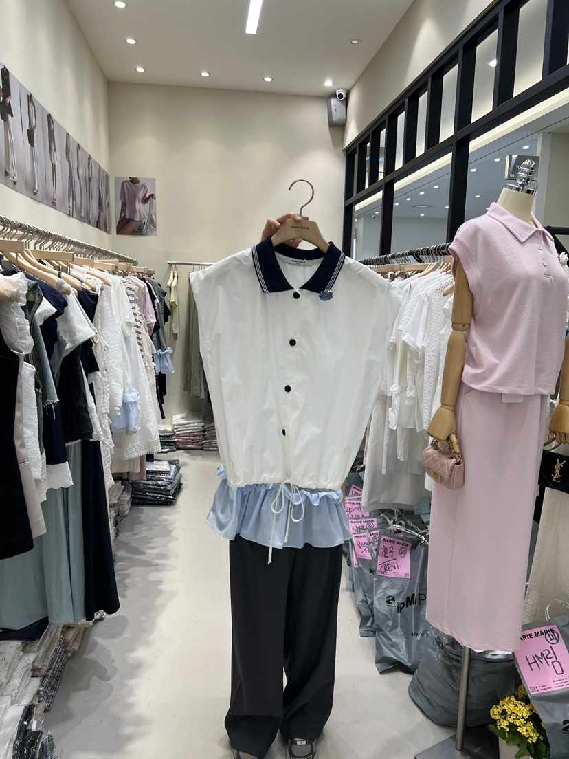 MARIE MARIE直郵韓國代購㊣女裝新款推薦人氣時尚襯衫蕾絲衫MARIE MARIE襯衫/蕾絲衫