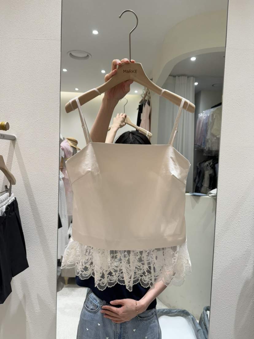 MARKE-P直郵韓國代購㊣女裝新品人氣休閑25春夏吊帶背心蕾絲MARKE-P吊帶/背心