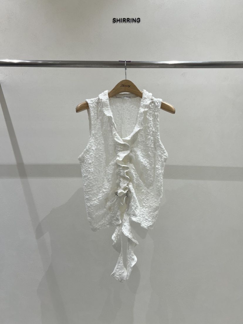 SHIRRING韓國直郵㊣女裝新款推薦25春夏熱賣休閑時尚吊帶背心SHIRRING吊帶/背心